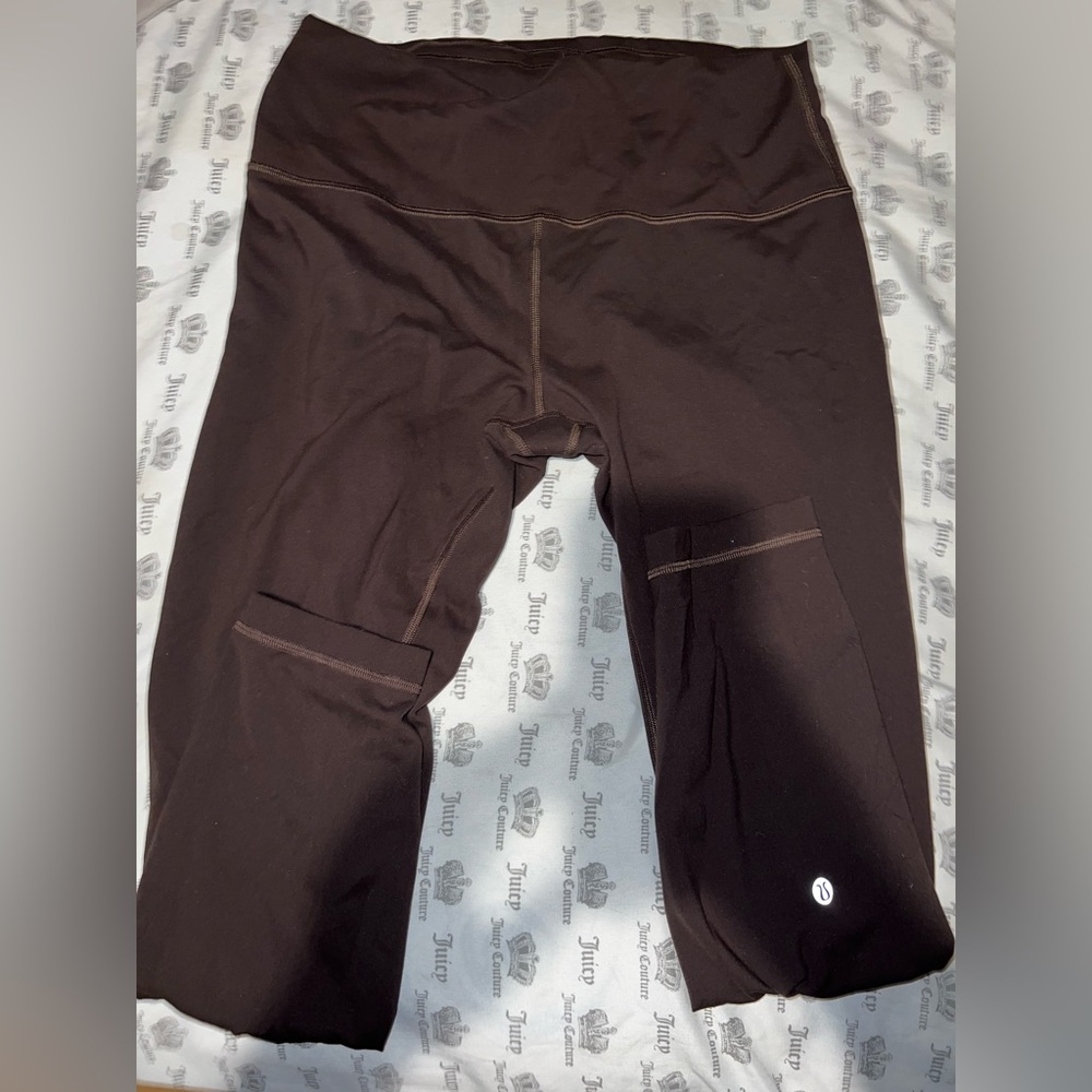 Lululemon Wonder Train Size 12 25” Leggings - Espresso